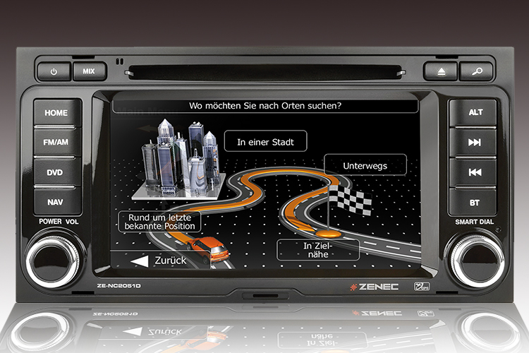 Navigationssystem Zenec ZE-NC2051D F POI-Bild