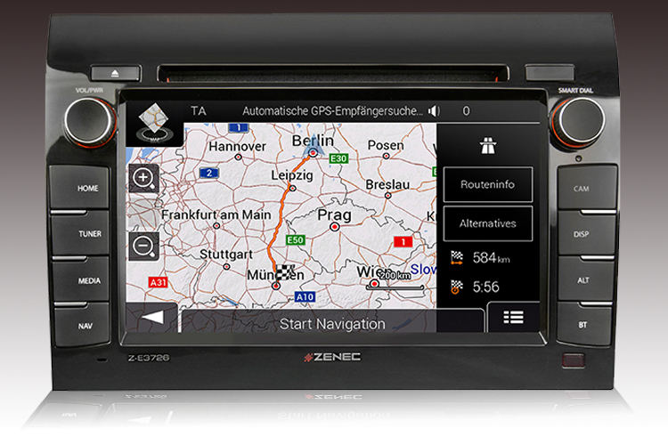 Navigationssystem Zenec Z-E3726-Bild